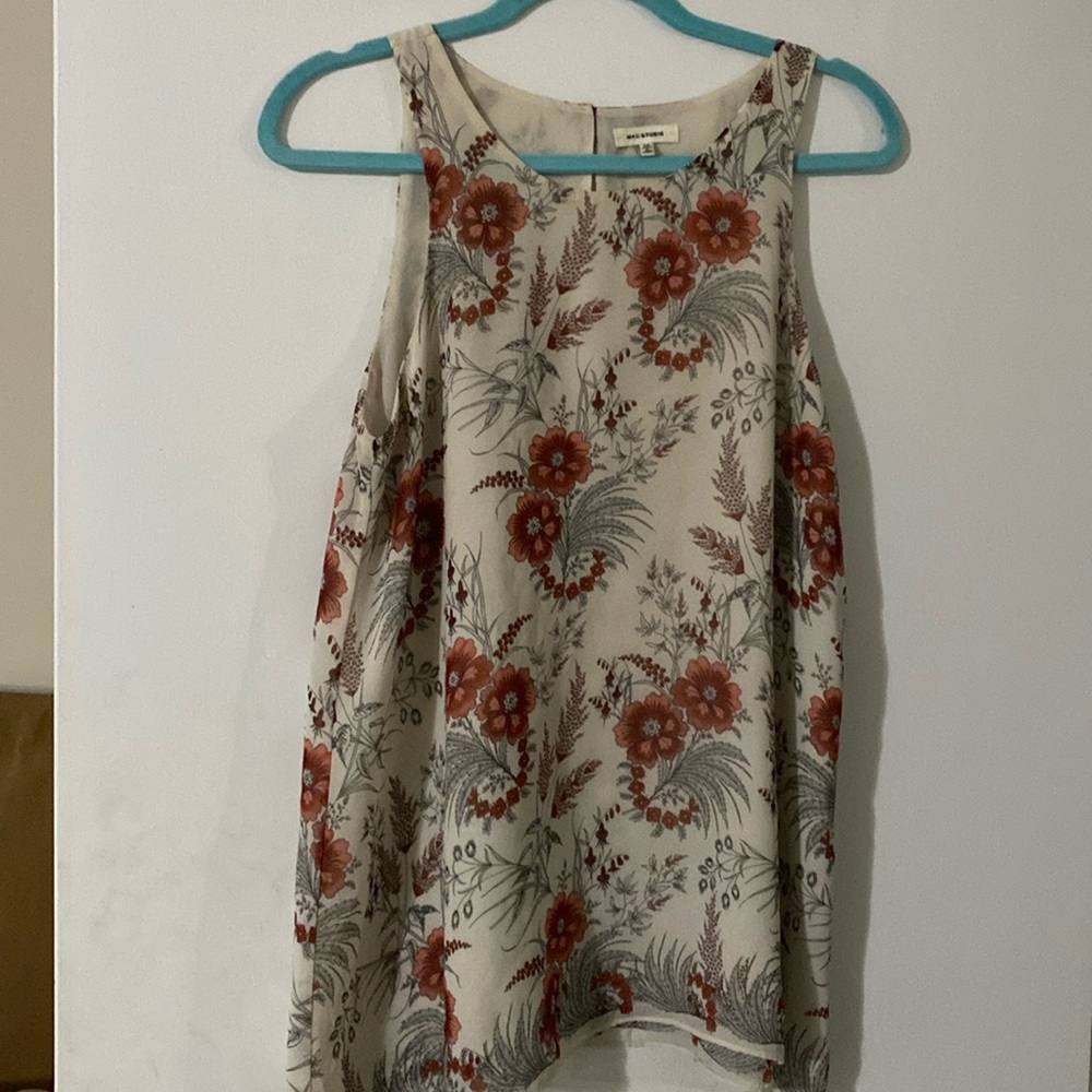 Max Studio floral blouse